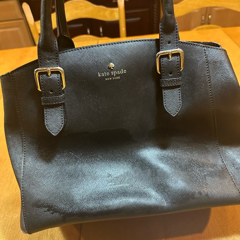 Kate Spade Black Leather Shoulder Bag